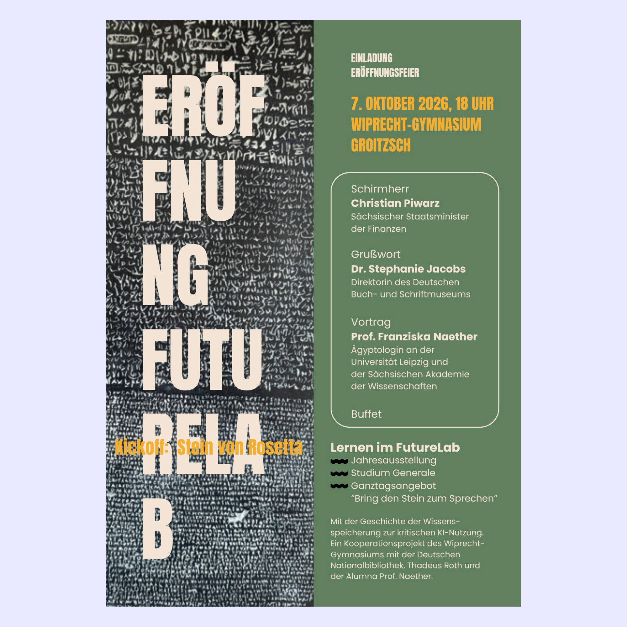 Einladung Eröffnungsfeier FutureLab